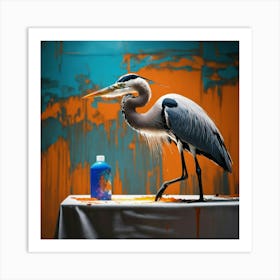 Blue Heron 14 Art Print