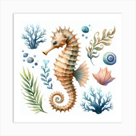 Seahorse 3 Art Print