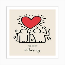 Heart Klinging Art Print