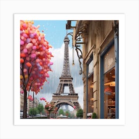 Paris Eiffel Tower 1 Art Print