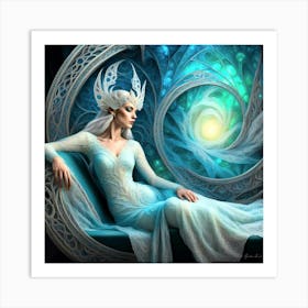 elf queen's portal Art Print