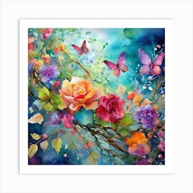 Dance Of Colors Art Print