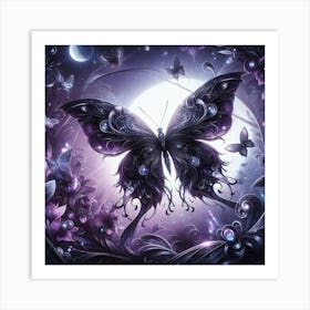 Dark Butterfly 2 Art Print