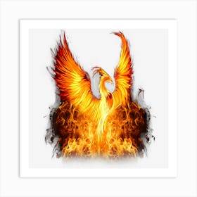 Rising Phoenix Fire Fenix Art Print