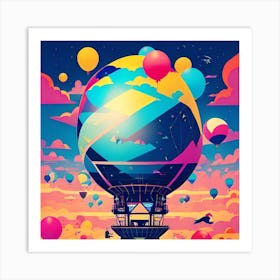 Hot Air Balloon 1 Art Print