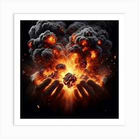 Heart Of Fire 10 Art Print