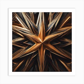 Golden Star Art Print