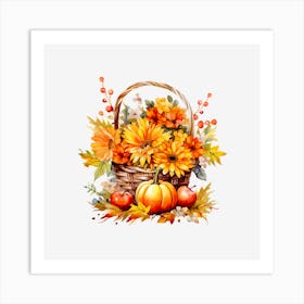 Thanksgiving Basket Art Print