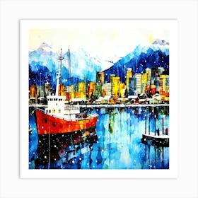 Harbour Vancouver BC - City Of Vancouver Art Print