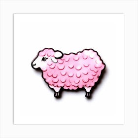 Pink Sheep Art Print