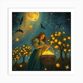 Basket Of Apples Art Print