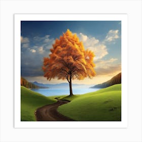 Autumn Tree Art Print