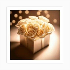 Roses In A Box Art Print