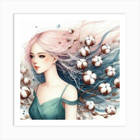 Cotton Girl 4 Art Print