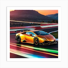 Lamborghini Huracan 3 Art Print