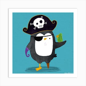 Pirate Penguin Art Print