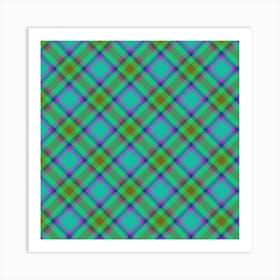 Plaid Fabric 79 Art Print