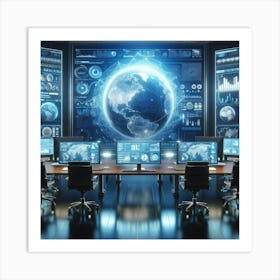 Computer Room 1 Art Print