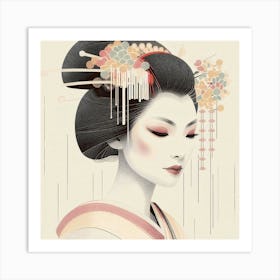 Japan Geisha Visual 54 Art Print