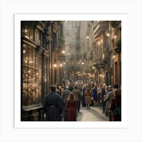 Christmas town Art Print