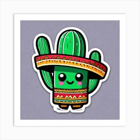 Cactus Sticker 18 Art Print