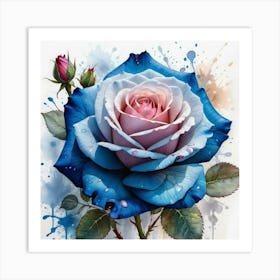 Blue Rose 3 Art Print