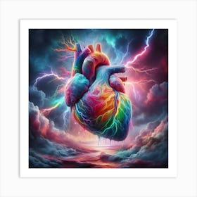 Rainbow Heart 2 Art Print