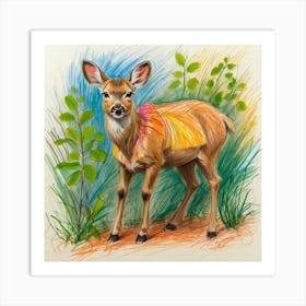 Fawn! Art Print