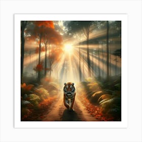 Tiger In The Forest 2 Art Print