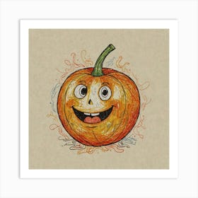 Halloween Pumpkin 8 Art Print