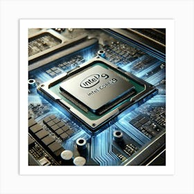 Sovereign Flame Laptop Processor Art Print