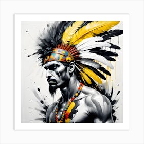 Indian Warrior 1 Art Print