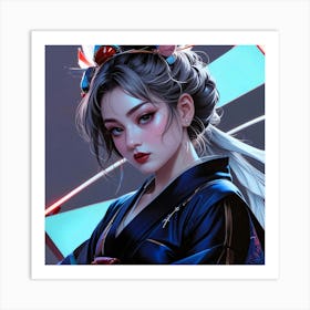 Japan Geisha Visual 19 Art Print