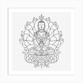 Meditation Mandala 04 Art Print