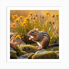 Chipmunk Art Print