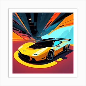 Futuristic Sports Car 28 Art Print