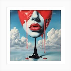 'The Red Mask' Art Print