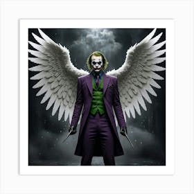 Joker With Wings 3 Art Print