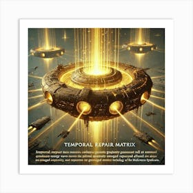 A Detailed Depiction Of The Temporal Repair Matrix Art Print