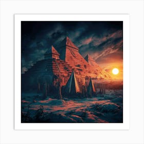 Egyptian Pyramids 4 Art Print