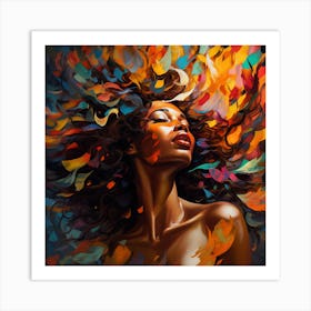 Afro-American Woman 5 Art Print