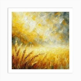 Golden Wheat Field 2 Art Print