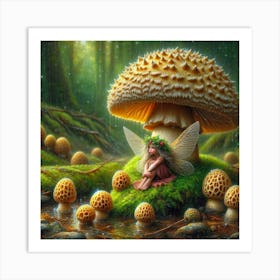 Fairy In The Forest 17 Art Print