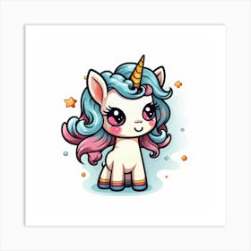 Cute Unicorn 246 Art Print