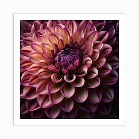 Dahlia Flower Art Print