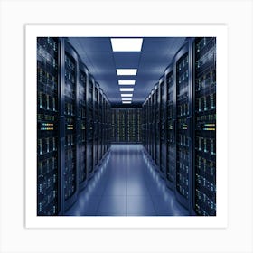 Server Room 5 Art Print