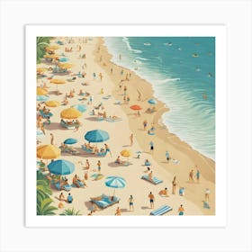 Summer Beach Art Print