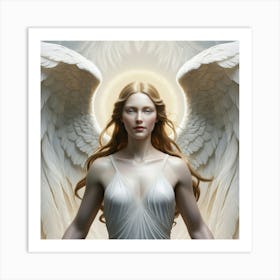 Angel With Wings Art Print