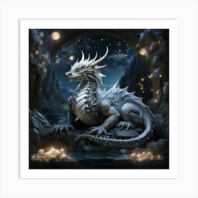 Ice Dragon Art Print