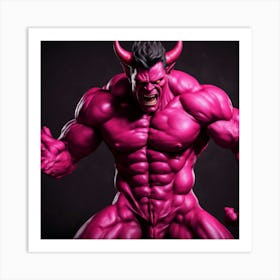 Pink Demon Art Print